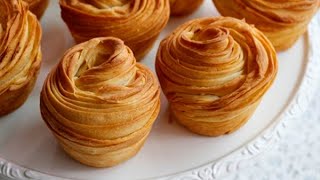 Cruffin ( croissant +muffin) : Puff Pastry Muffin │Brechel