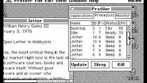 A8 GOS: List scrolling with blitter