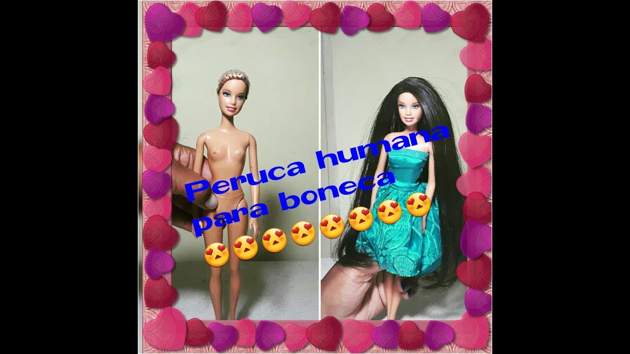 Fazendo Peruca de cabelo humano para a boneca 😍😍😍