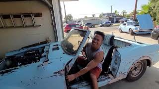 Test Driving my super-buff besties' Topless 1970 Datsun Roadster SPL311 | No door death trap