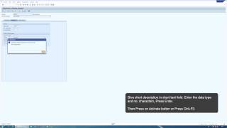 ABAP Tutorial: Creating a transparent table (ABAP Dictionary)
