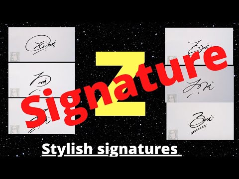 Z signature style | Signature ideas for letter Z