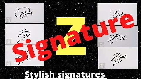 Z signature style | Signature ideas for letter Z