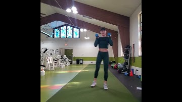 Curtsey Lunge Shoulder Press