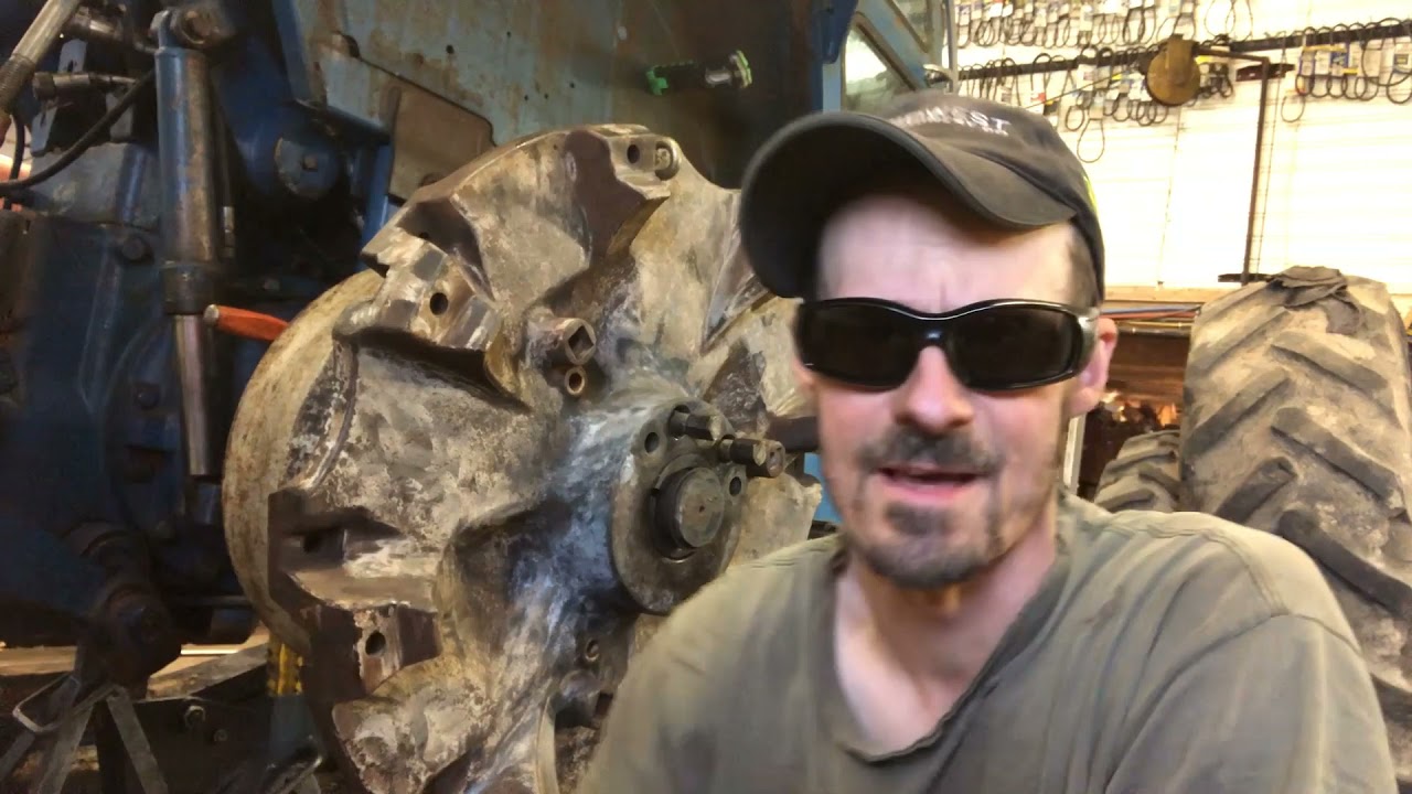 Ford TW 20 Axle Swap Part 2; Right side cast center and wheel weight