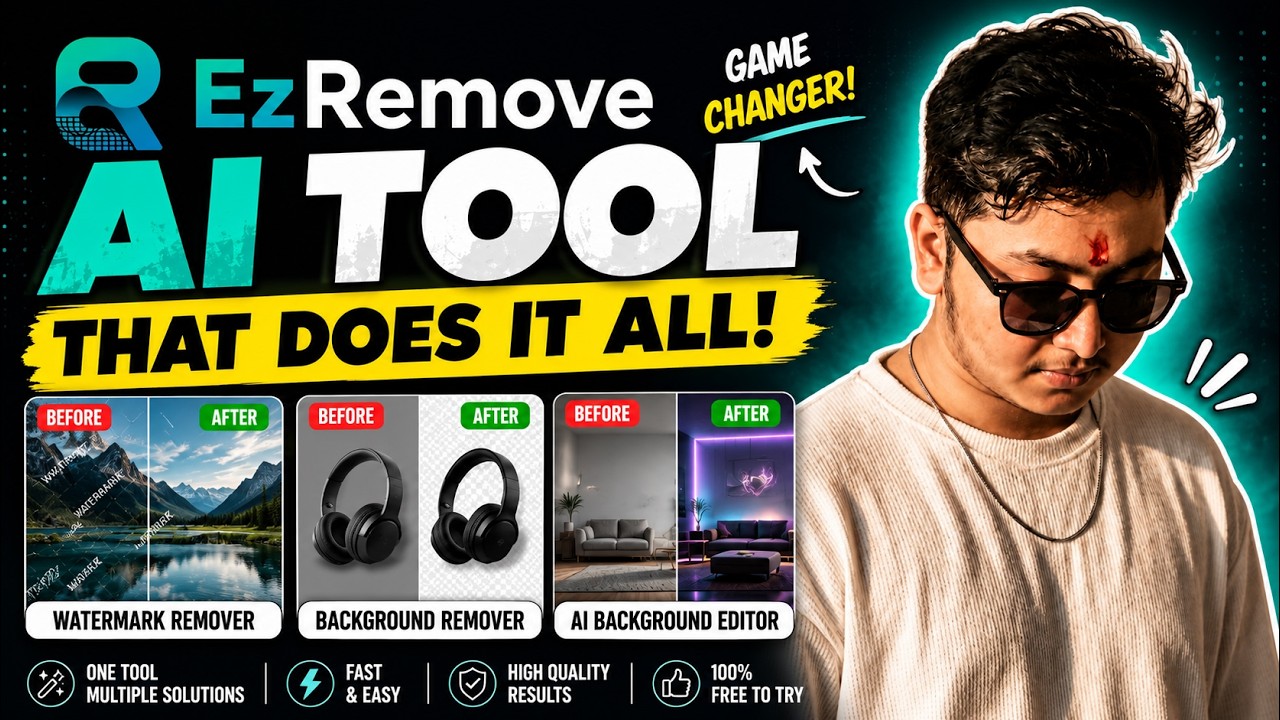 This AI Tool Removes Watermarks & Changes Backgrounds 😱 | EzRemove AI Review