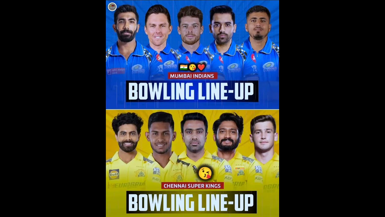 🔷Mi bowling attack 🆚 Csk bowling attack💛 