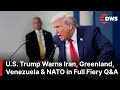 Trump S Most Direct Q A Yet Iran Warnings Greenland Strategy Venezuela Oil NATO Tensions AC1E 