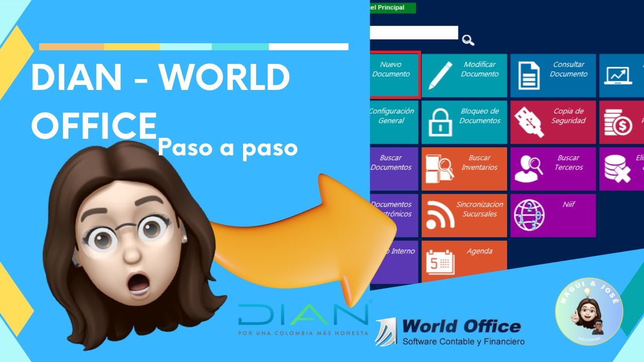 Asociar prefijos de Facturación Electrónica DIAN en World Office - YouTube