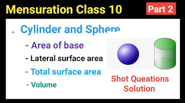 Mensuration Class 9 || cylinder and sphere class 9 in nepali || cylinder and sphere class 9