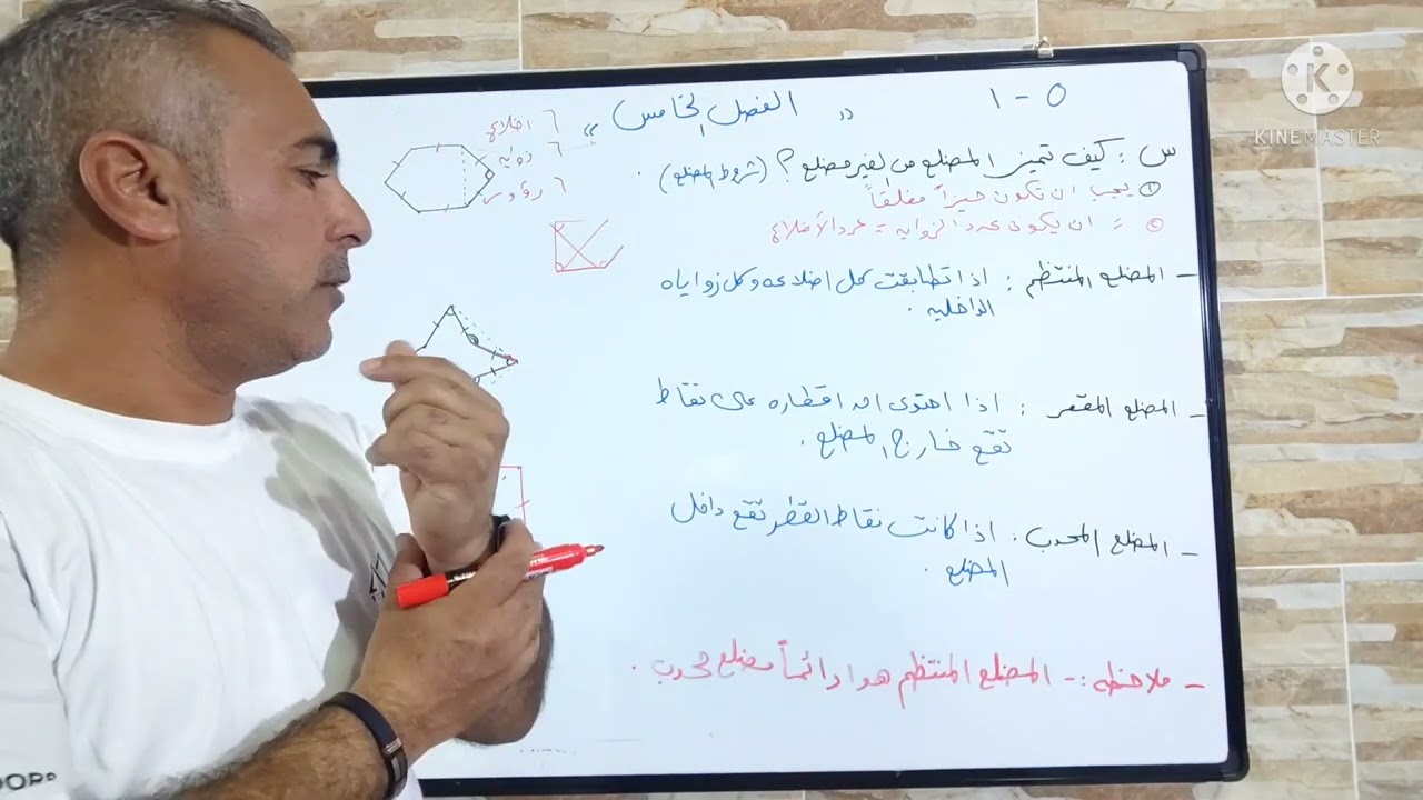 رياضيات :- ثالث متوسط / منهج :- كوردستان / موضوع :- المضلعات