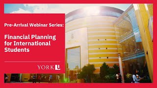 Pre-arrival Webinar: Financial Planning for International Students