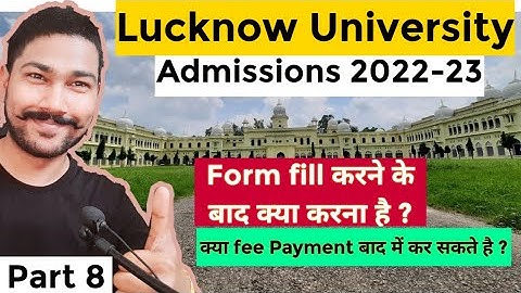 ✅ Lucknow University online application form 2022 || Lucknow University Admissions 2022