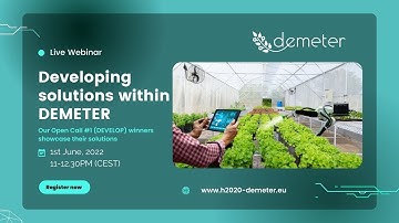 DEMETER Open Call #1 winners webinar - June 2022