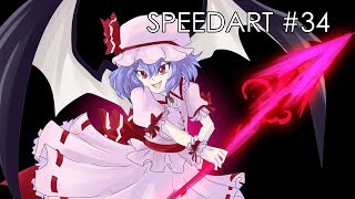 Speedart #34 - Remilia Scarlet  - Touhou Project  [Jakeiartwork]