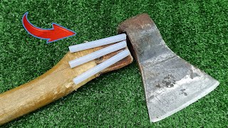 THE CARPENTERS DON&#39;T WANT YOU TO KNOW THIS! Few people know about this modern ax heading method!