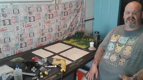 Installing Street Lights, N Scale Train Board