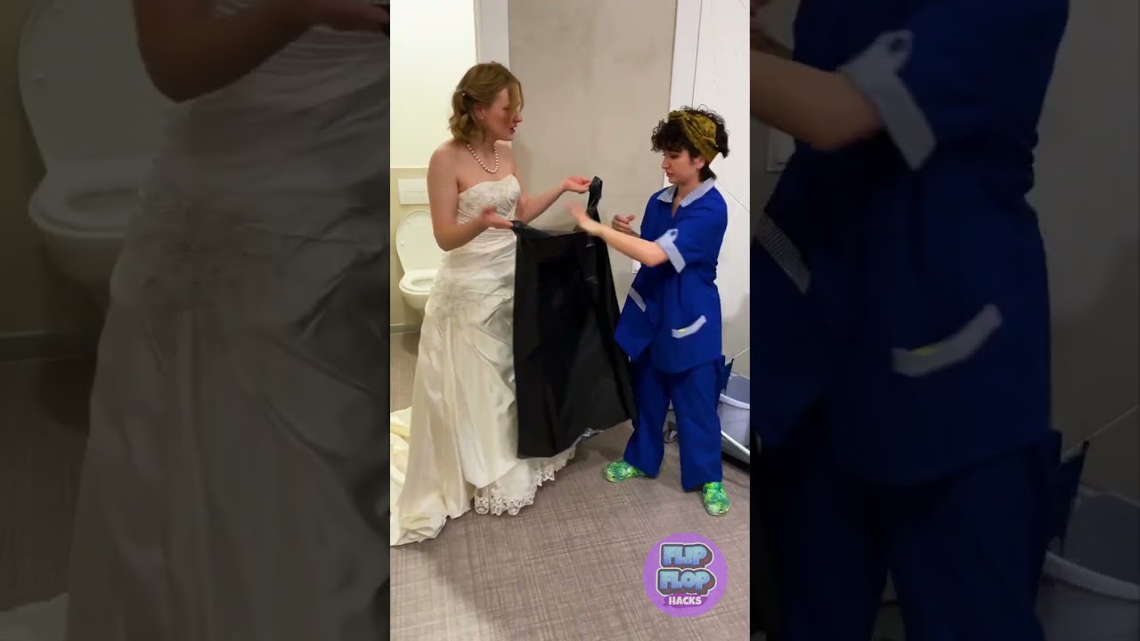 Bathroom Emergency in a Wedding Dress?