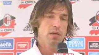 Intervista a Pirlo (Ritiro Milan 2005)