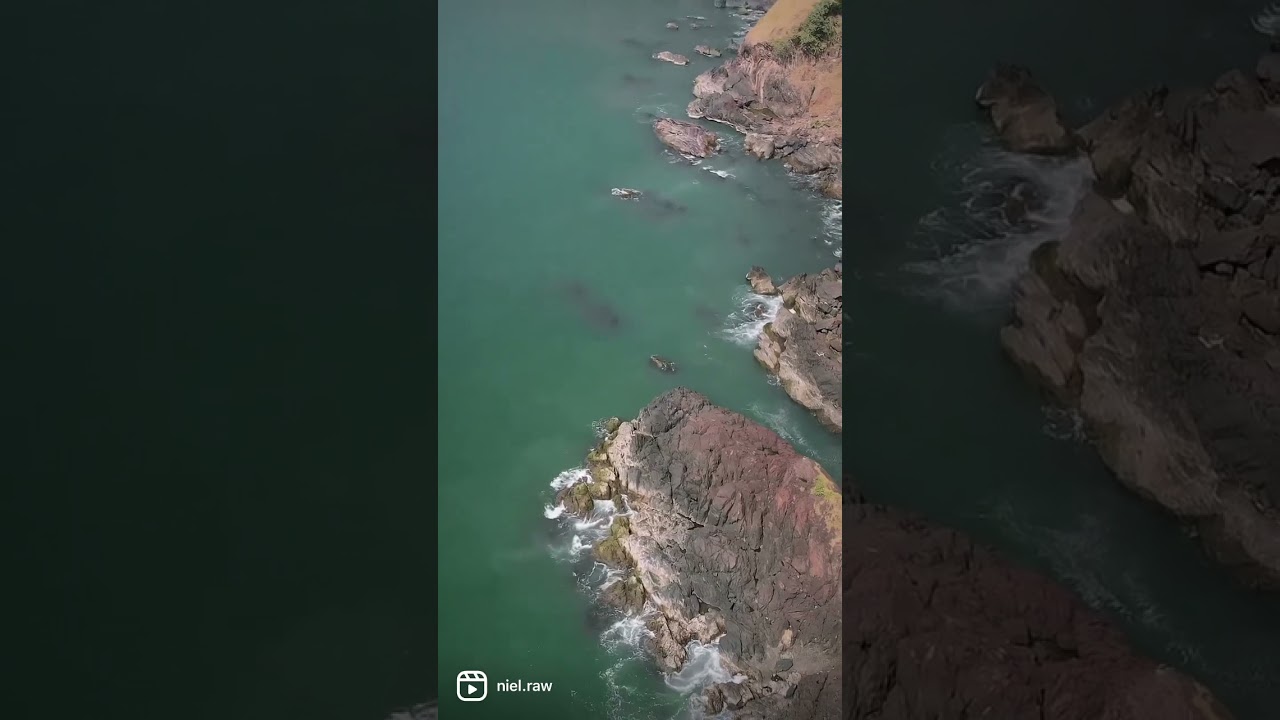 HIDDEN BEACH IN GOA NAMED KAKOLEM.    