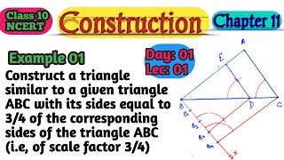 Ncert class 10 maths chapter 11 example 1 | Construct a triangle similar to a given triangle abc Net Worth