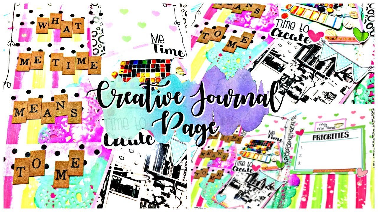 Creative journal page: Session 9: With Lollipop box club