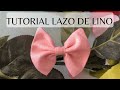 TUTORIAL LAZO DE TELA | BABY BOW | LAZO PARA NIÑAS | Andreina