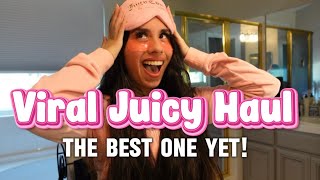 HUGE Juicy Couture Haul tracksuits pillows decor more