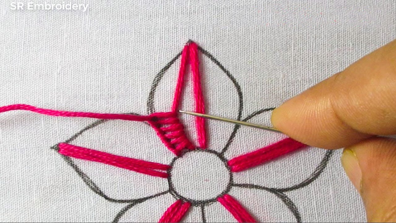 Modern Hand Embroidery Very Easy Fancy Embroidery Design Flower