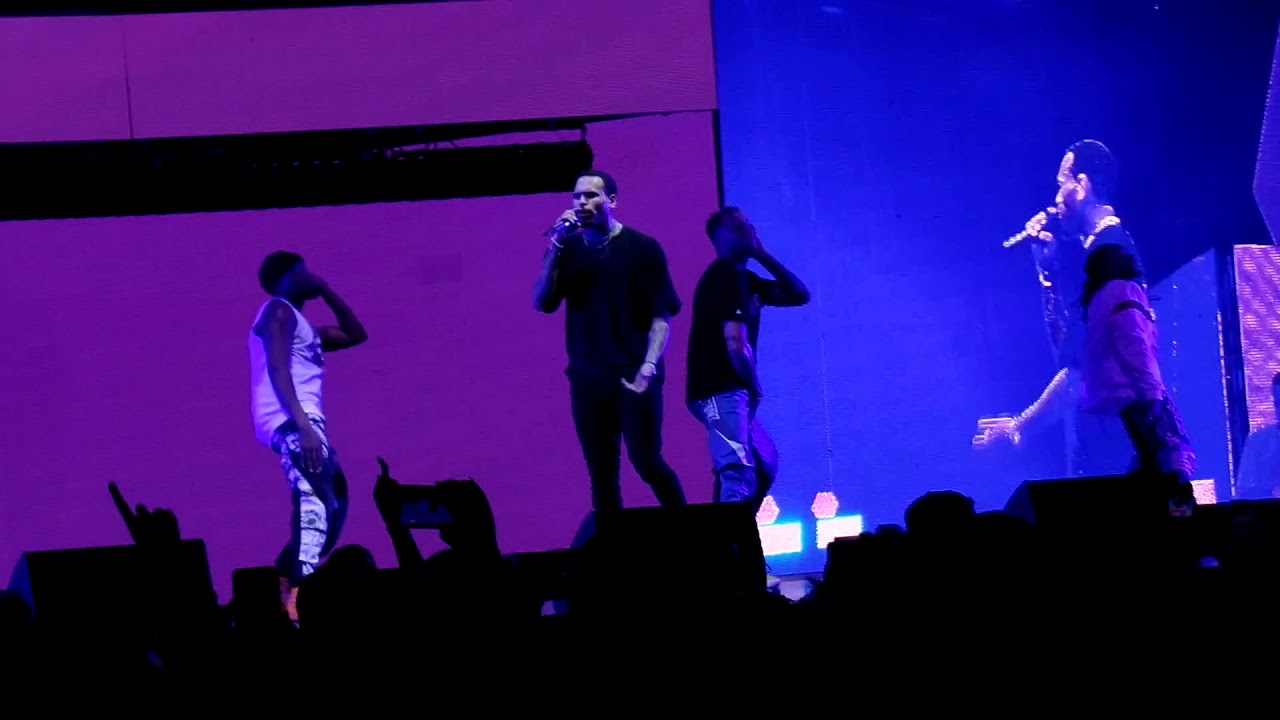 Chris brown- With you/Yo/poppin live