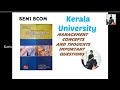 Management concepts and thoughts important questions  kerala university  s1 bcom