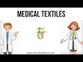 Medical Textiles || Introduction || Classification || Applications