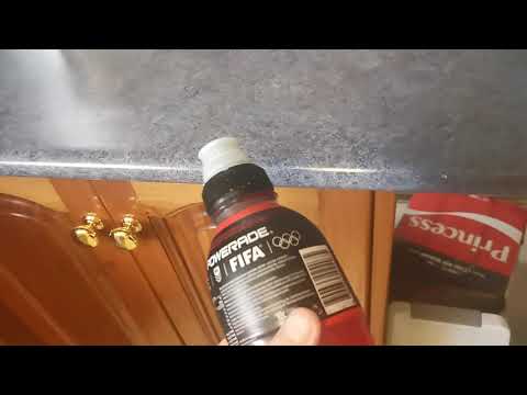 How to open a powerade if the cap is to tight