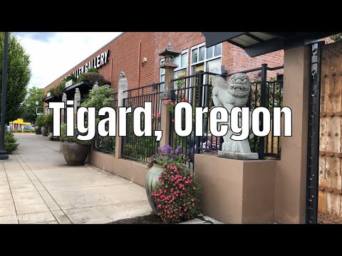 Tigard, Oregon (Downtown) 4K60 Walking Tour