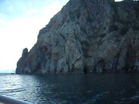Гурзуф 2013, экскурсия по морю, мыс Партенит, Артек