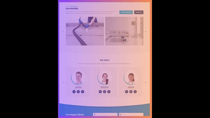 High Quality Cleaning Services Website Theme #websitedesign #trending #wordpress #shortvideo