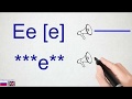 Russian alphabet. Learn Russian letters easily and quickly. Letter Ee [e].