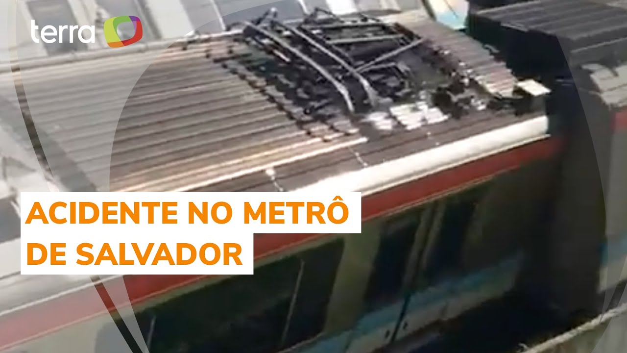 Trens colidem após acidente no metrô de Salvador (BA)