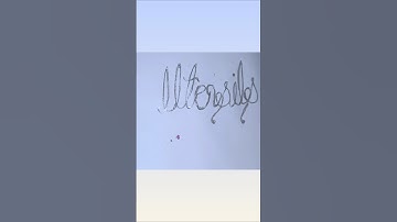Writing "Utensils" in Cursive Writing | #shorts #calligraphy