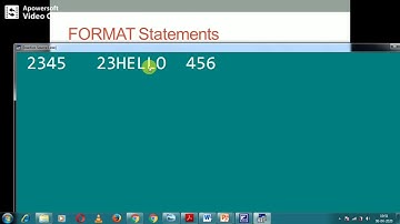 FORMAT Statement in FORTRAN | I Format | F Format | X Format | E and D Format | H Format