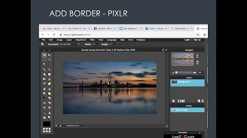Add Border in Pixlr