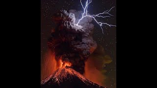 INDONESIA VOLCANO ERUPTION &amp; LIGHTNING