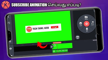 👌How To Create Subscribe Animation Button For YouTube Channel On Mobile Tamil 2021 | Tech Tamil Geek