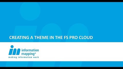 Creating a Theme in FS Pro Cloud