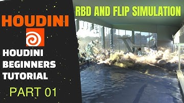 Houdini Flip Fluid and RBD beginner Tutorial, part 01