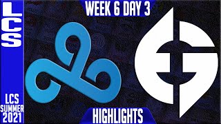 C9 vs EG Highlights | LCS Summer 2021 W6D3 | Cloud9 vs Evil Geniuses