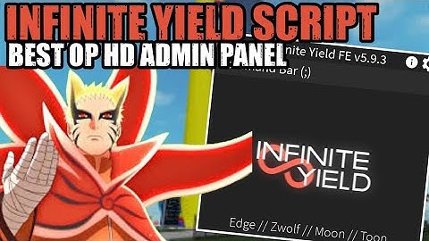 INFINITE YIELD OP HD Admin Script Gui (Pastebin)