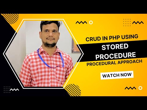 CRUD IN PHP USING STORED PROCEDURE | STORED PROCEDURE IN PHP