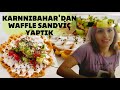 Karnıbahardan Waffle Sandviç Yaptık, Çok Doyurucu Lezzetli, Harika bir Sandviç Oldu