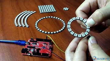 Make A Neopixel Ring With Arduino RGB WS2812 LED Ring